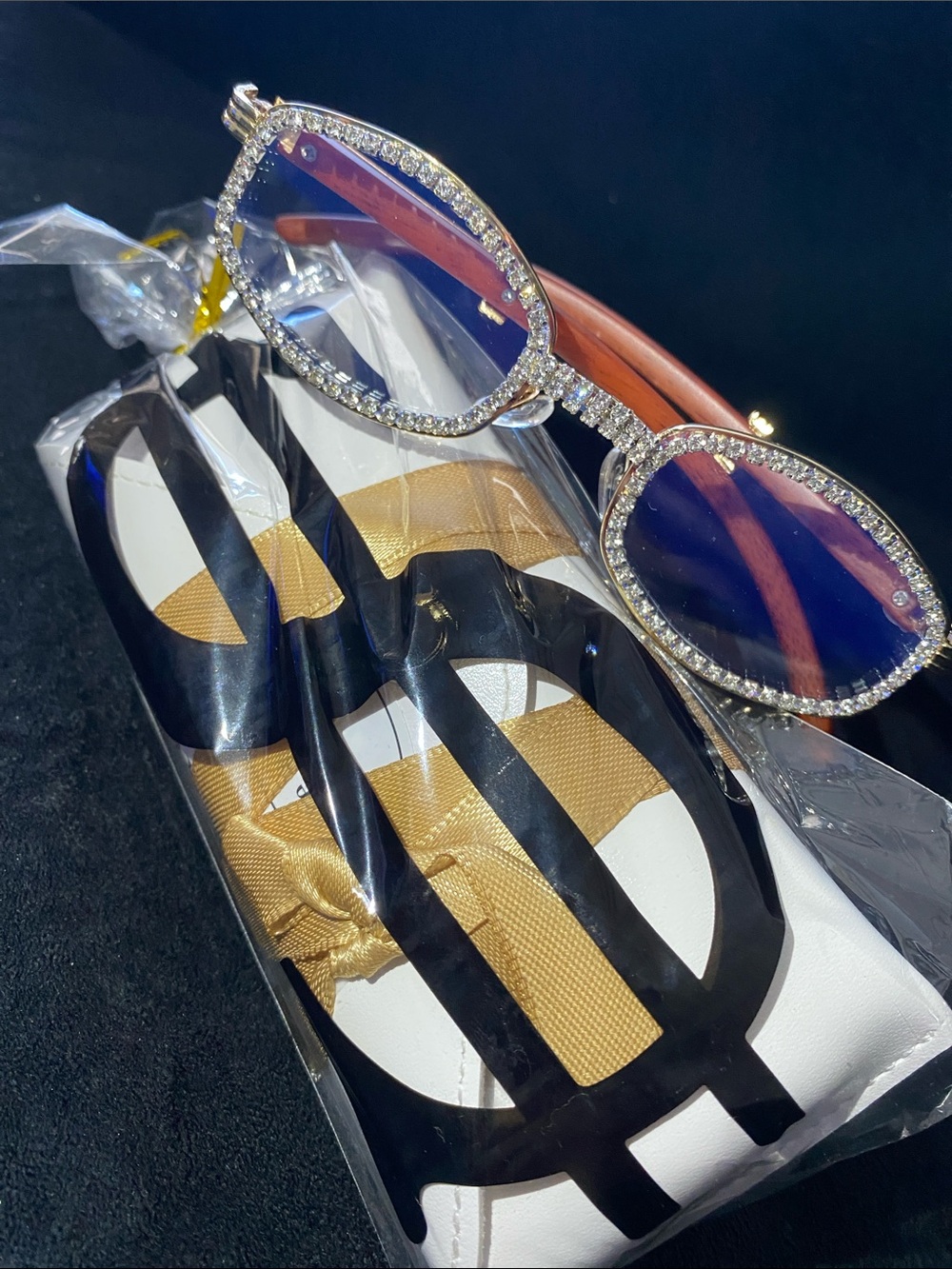 Lab diamond glasses unisex